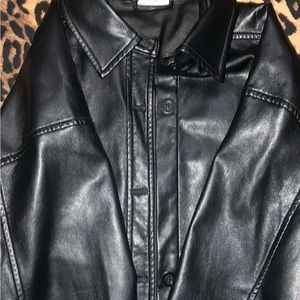pacsun faux leather jacket